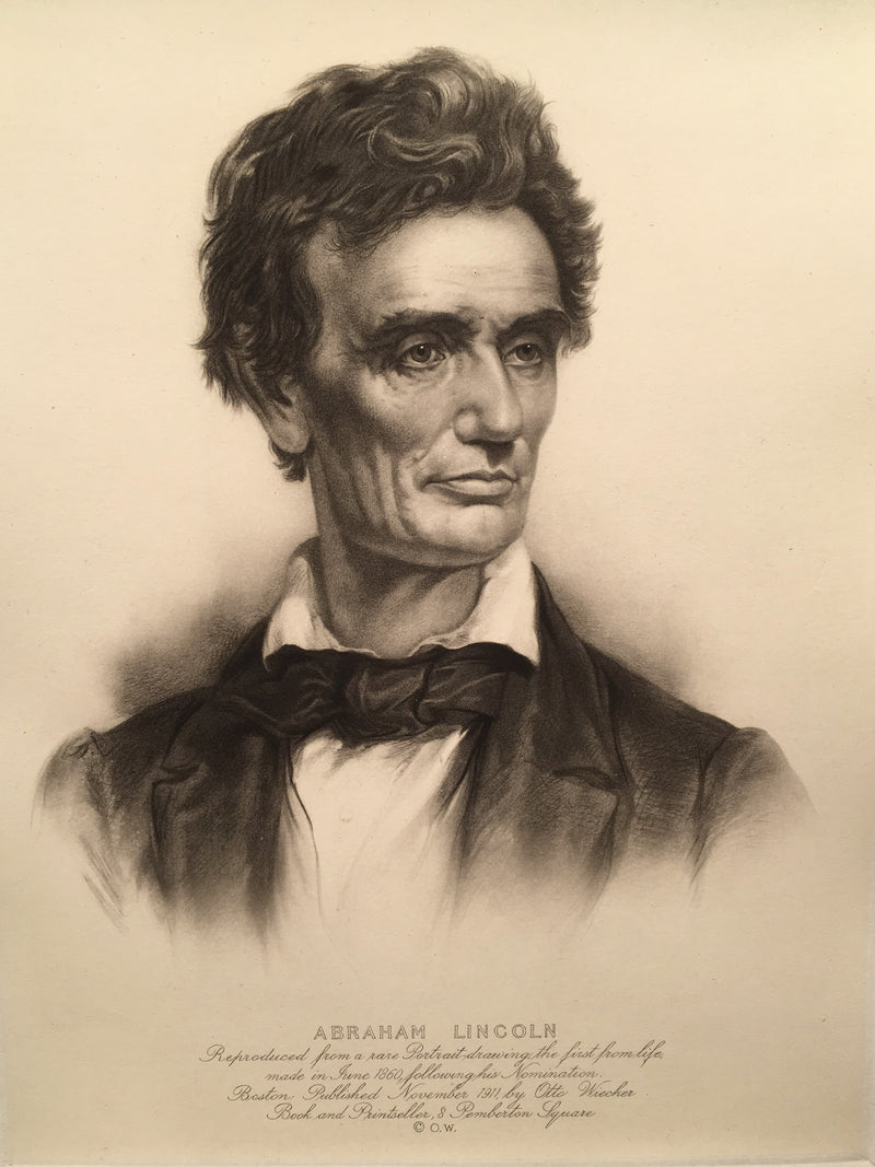 Young Abraham Lincoln Etching By Otto Wiecker 1911 Lithograph Print 14 x 18   - TvMovieCards.com