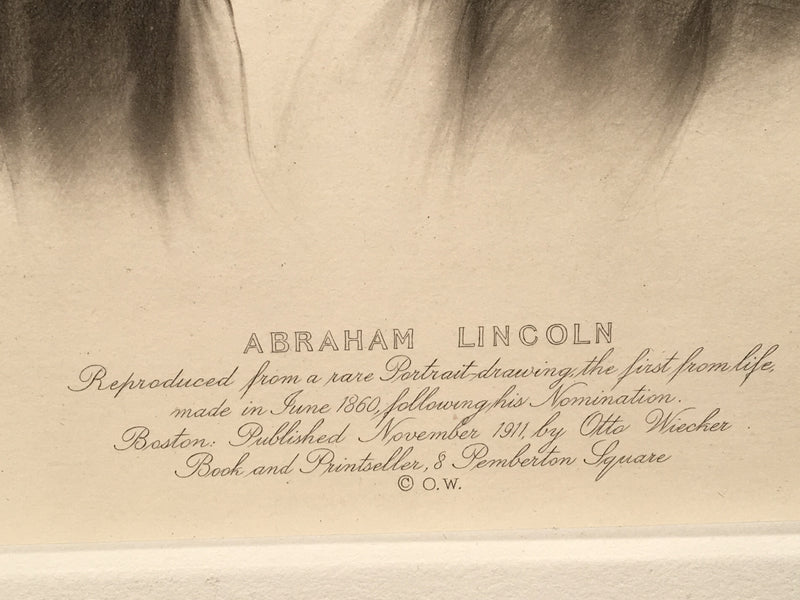 Young Abraham Lincoln Etching By Otto Wiecker 1911 Lithograph Print 14 x 18   - TvMovieCards.com