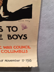 WW1 "See Him Through" National Catholic War Council Poster (20" X 30") 1918   - TvMovieCards.com