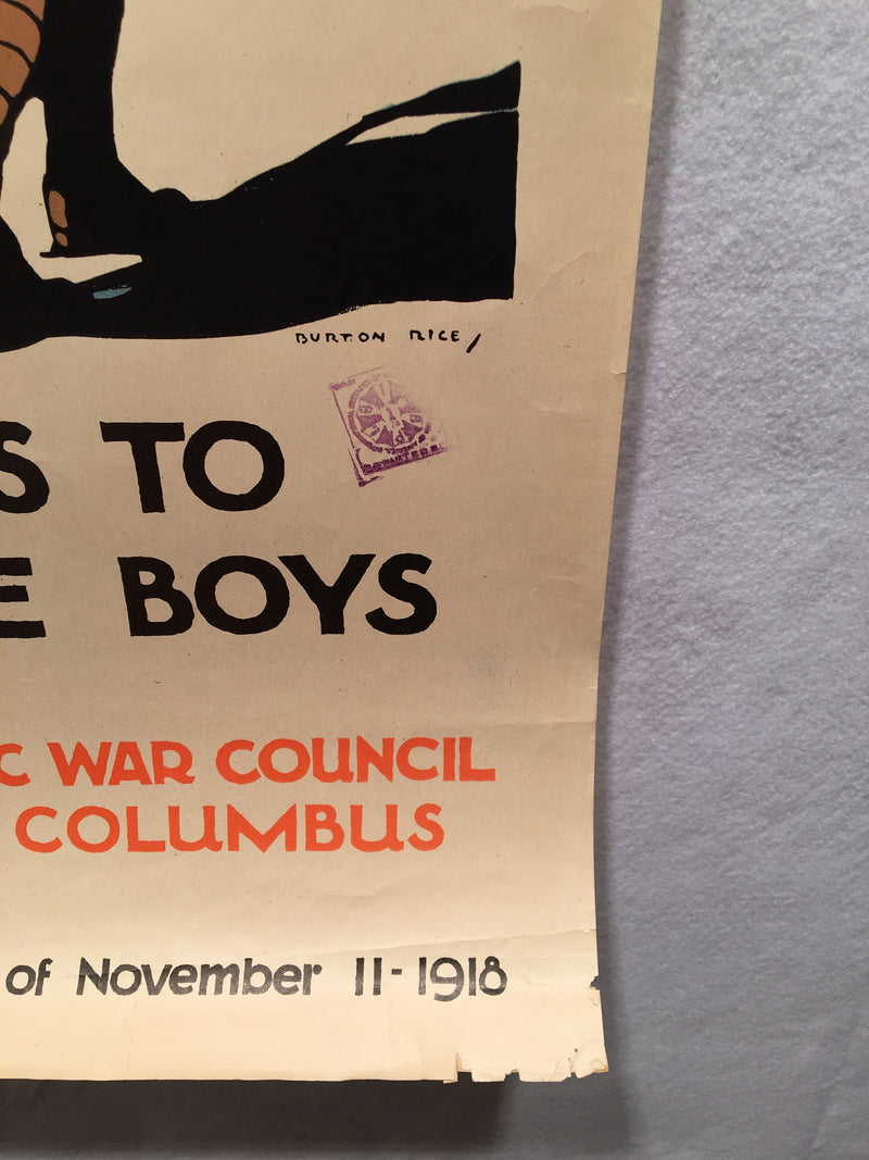 WW1 "See Him Through" National Catholic War Council Poster (20" X 30") 1918   - TvMovieCards.com