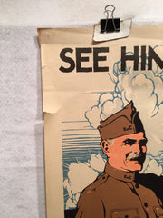 WW1 "See Him Through" National Catholic War Council Poster (20" X 30") 1918   - TvMovieCards.com