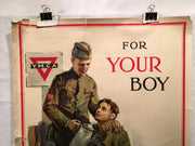 WW1 "For Your Boy" YMCA World War I Propaganda Poster (20" X 30")   - TvMovieCards.com