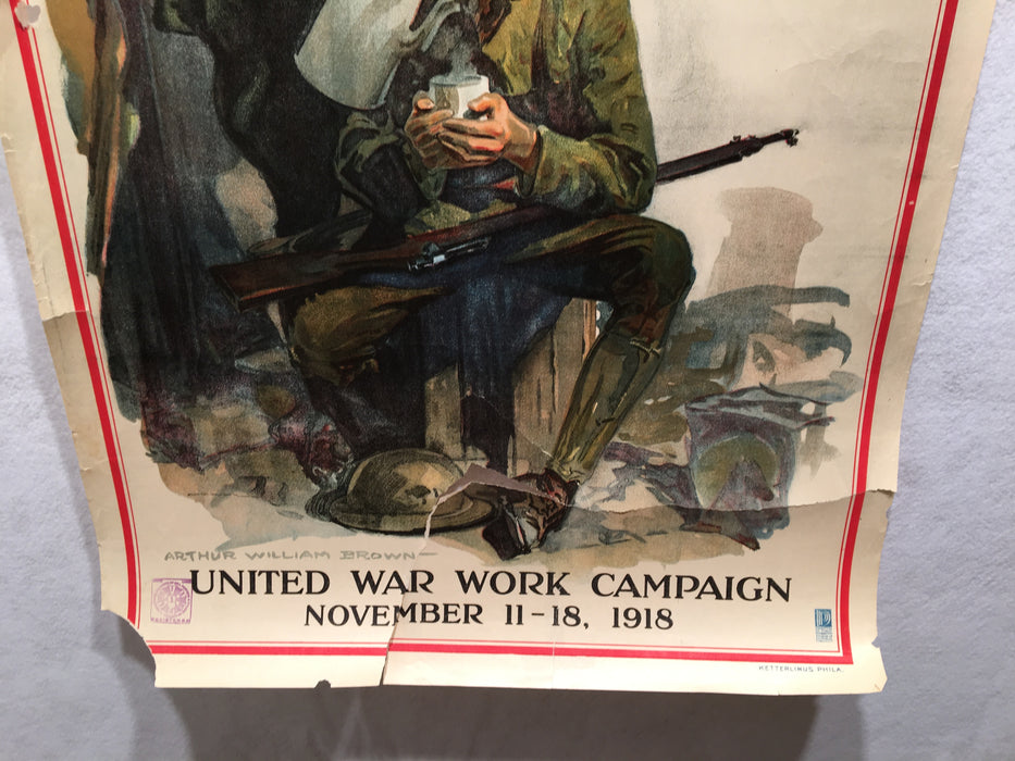 WW1 "For Your Boy" YMCA World War I Propaganda Poster (20" X 30")   - TvMovieCards.com