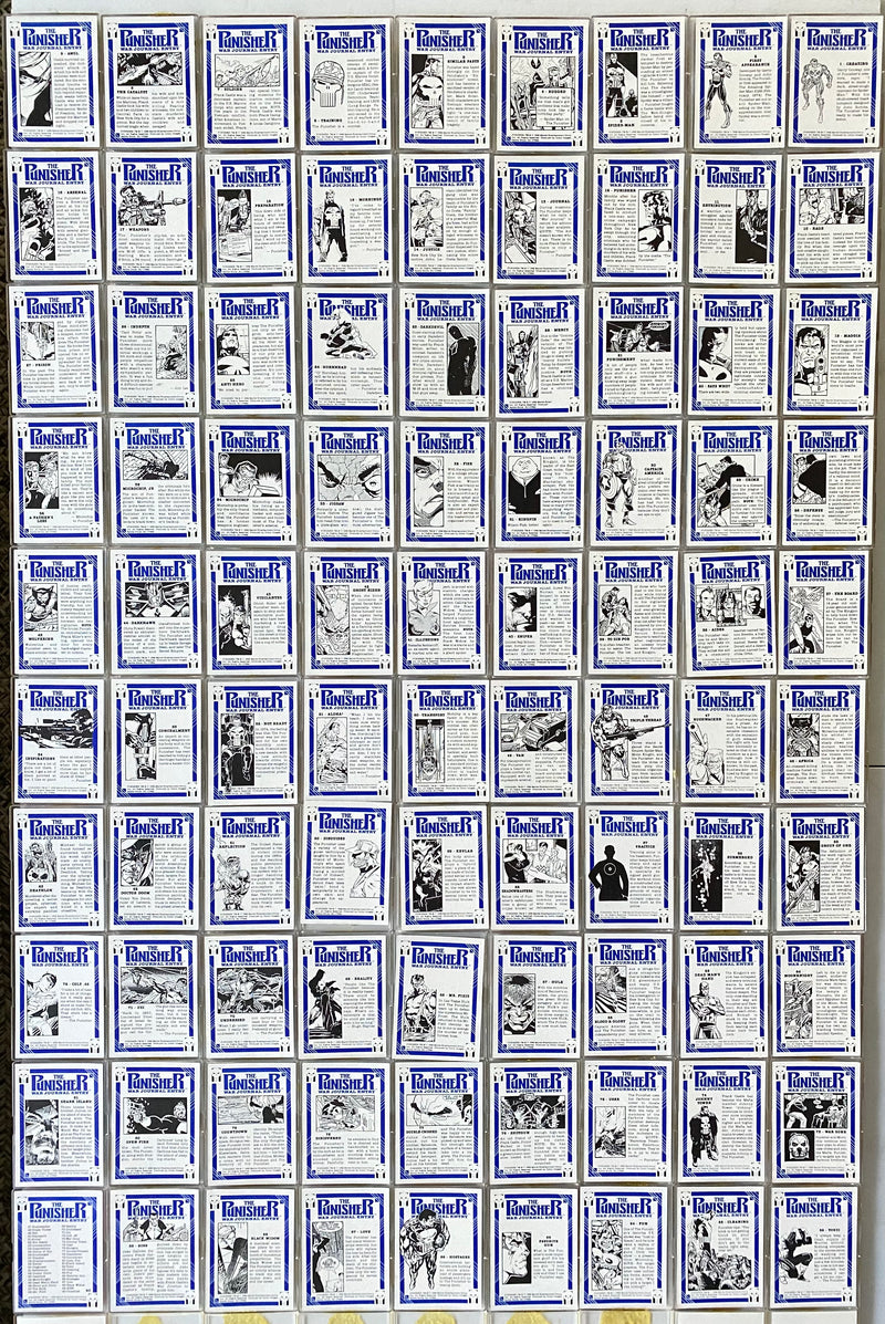 Punisher War Journal Entry Vintage Trading Card Set 90 Cards Comic Images 1992   - TvMovieCards.com