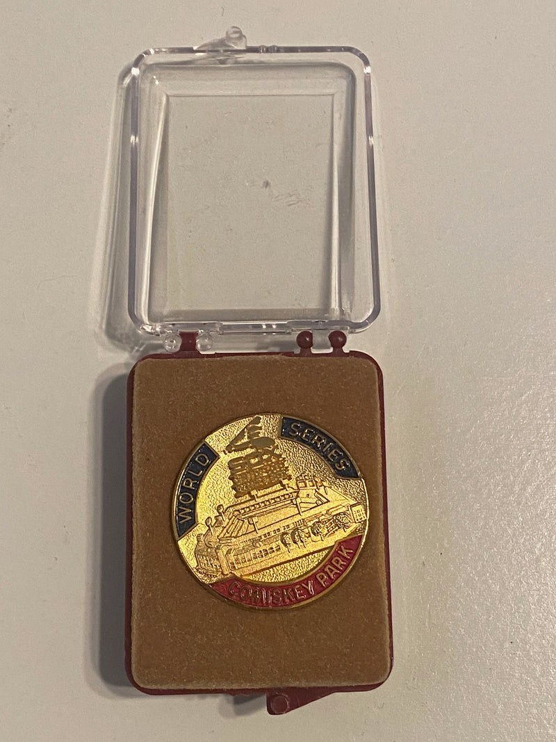 1983 Chicago White Sox Comiskey Park Phantom World Series Press Pin with Box - TvMovieCards.com