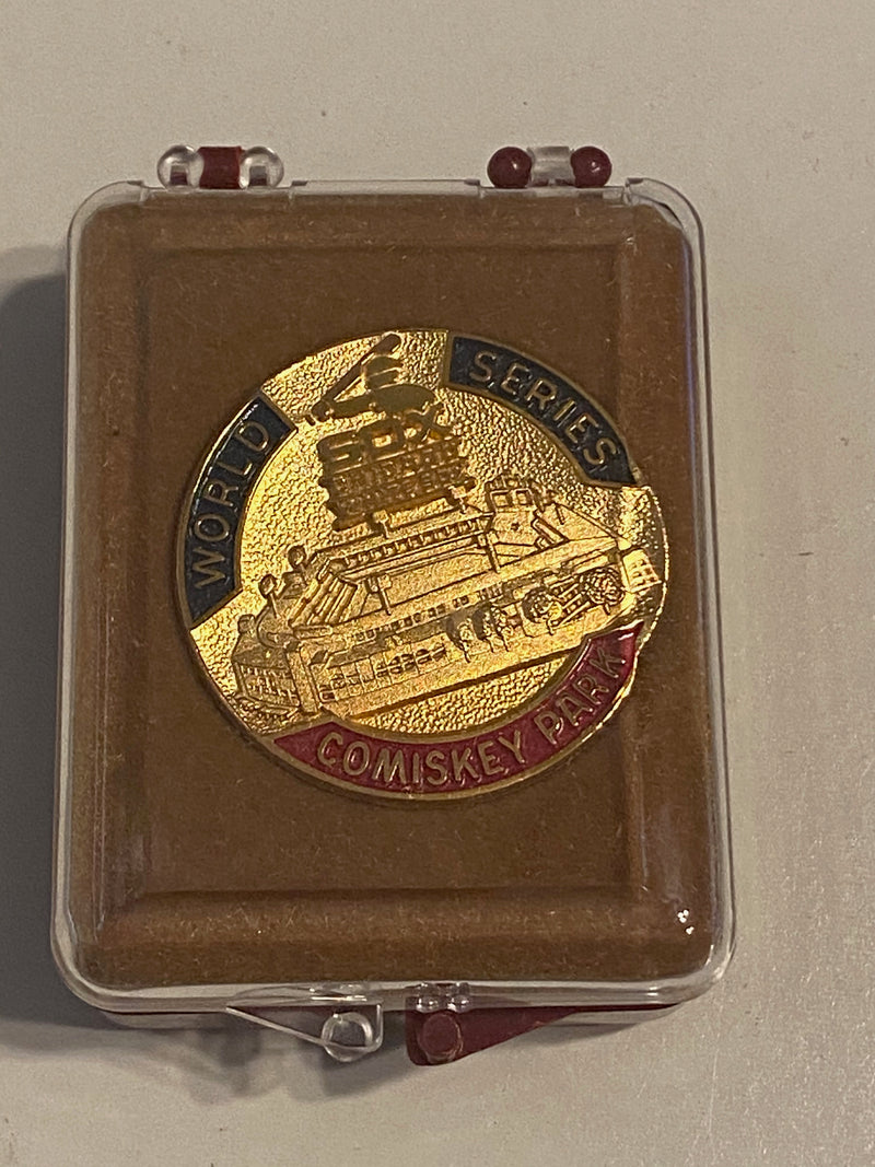1983 Chicago White Sox Comiskey Park Phantom World Series Press Pin with Box - TvMovieCards.com