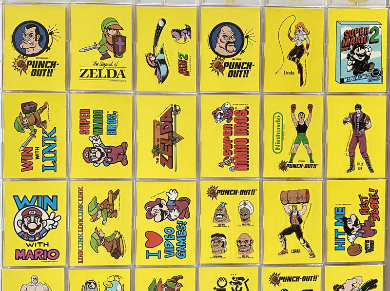 Nintendo Game Pack Complete 33 Sticker Card Set Topps 1989 Mario Zelda Link   - TvMovieCards.com
