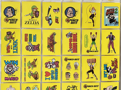 Nintendo Game Pack Complete 33 Sticker Card Set Topps 1989 Mario Zelda Link   - TvMovieCards.com