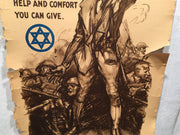 "Civilians When We Go Through This" Jewish Welfare Propaganda Poster (22" X 32")   - TvMovieCards.com
