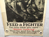 Original "Feed a Fighter" WWI War Propaganda Poster 20 x 29 Food Administration   - TvMovieCards.com