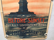 Original "Before Sunset" WWI - 2nd Liberty Loan 1917 Propaganda Poster 20 x 30   - TvMovieCards.com