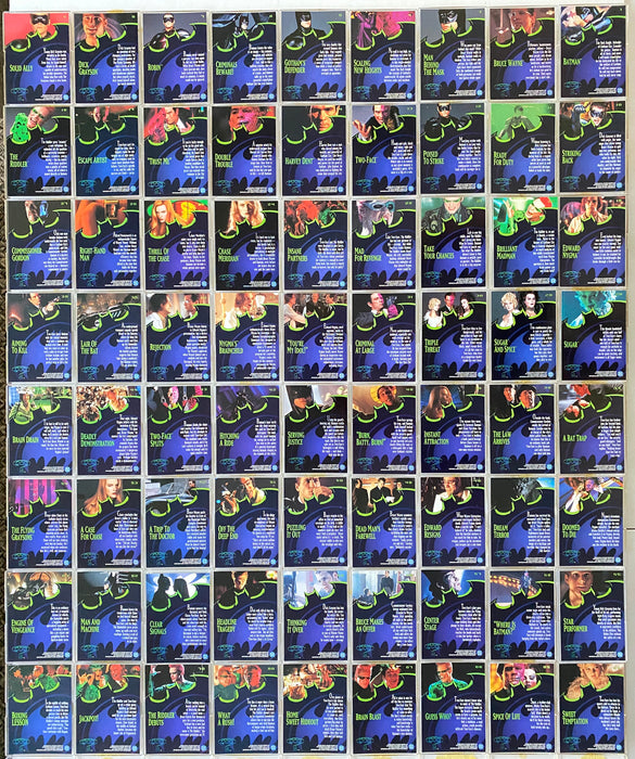 Batman Forever Ultra Base Card Set 120 Cards Fleer  1995   - TvMovieCards.com
