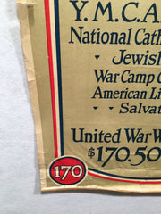 WW1 "United We Serve" United War Work Campaign Propaganda Poster (20" X 28")   - TvMovieCards.com