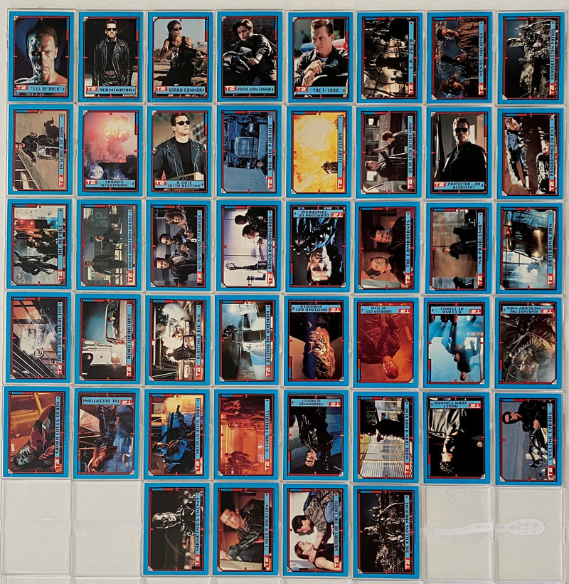 Terminator 2 Movie Vintage Sticker Card Set 44 Sticker Cards Topps 1991   - TvMovieCards.com