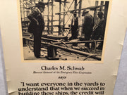 WW1 "Are you Working with Schwab?" 1917 Propaganda Poster (22" X 32")   - TvMovieCards.com