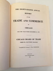 1945 Board of Trade of the City of Chicago 88th Annual Report Statistics Book   - TvMovieCards.com