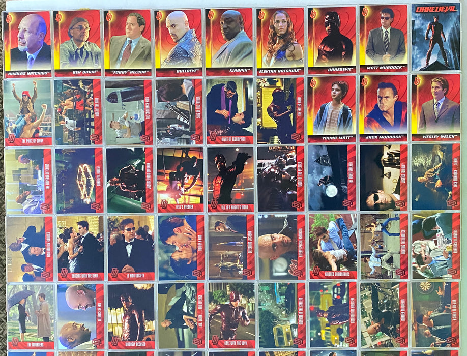 Daredevil Movie Base Trading Card Set 72 Cards Topps 2003   - TvMovieCards.com