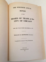 1947 Board of Trade of the City of Chicago 90th Annual Report Statistics Book   - TvMovieCards.com
