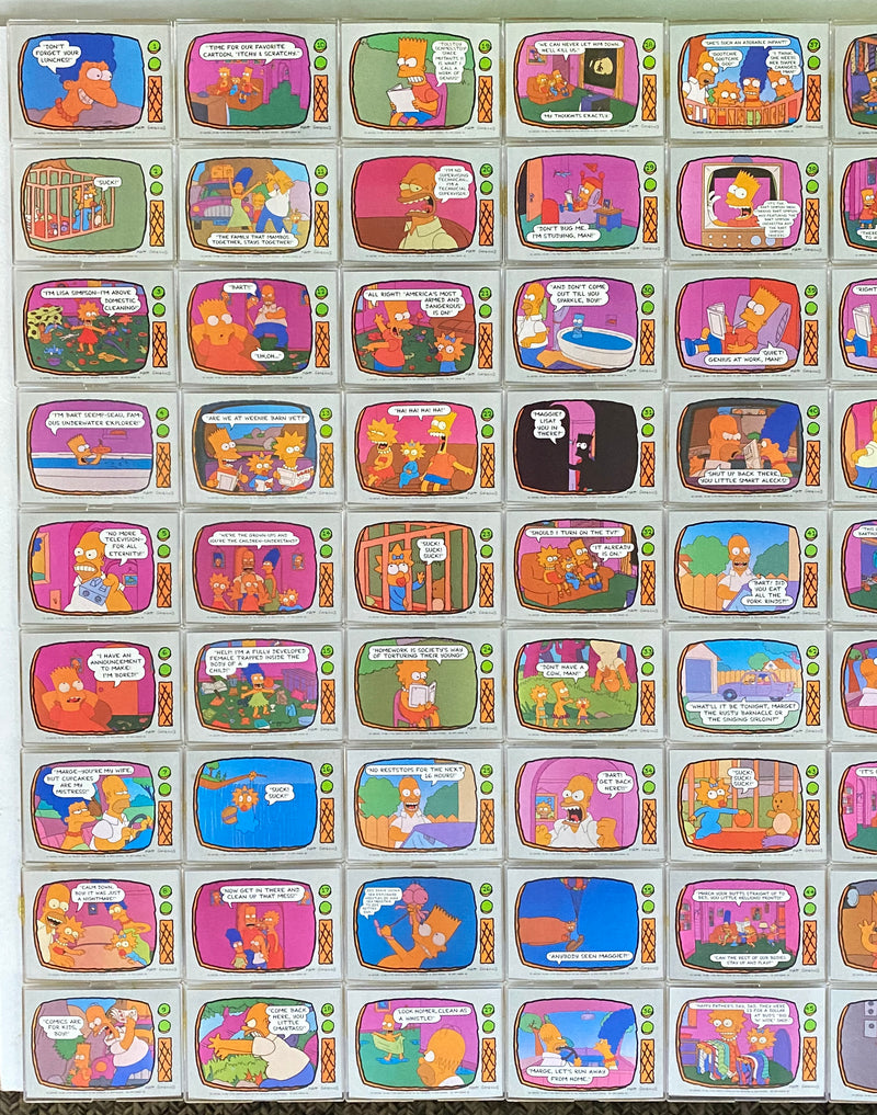 The Simpsons Vintage Trading Card Set 88 Cards Topps 1990 TV Show - TvMovieCards.com