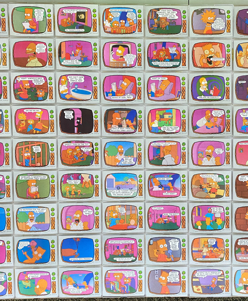 The Simpsons Vintage Trading Card Set 88 Cards Topps 1990 TV Show - TvMovieCards.com