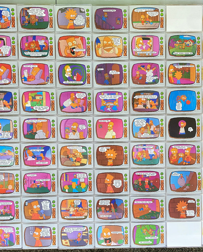 The Simpsons Vintage Trading Card Set 88 Cards Topps 1990 TV Show - TvMovieCards.com