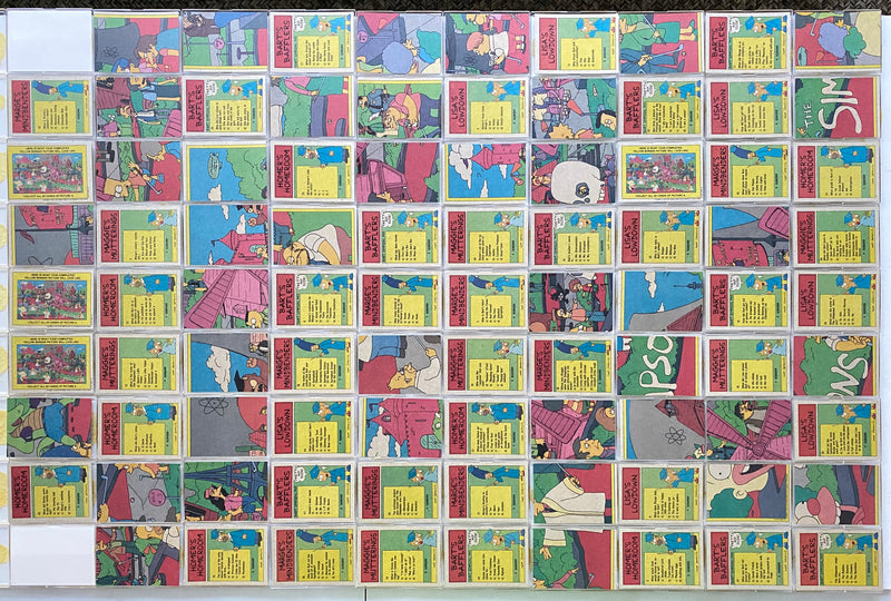 The Simpsons Vintage Trading Card Set 88 Cards Topps 1990 TV Show - TvMovieCards.com