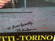 Tito Salomoni Signed 1984 Gallery Exhibition Art Print Poster 17 x 25   - TvMovieCards.com
