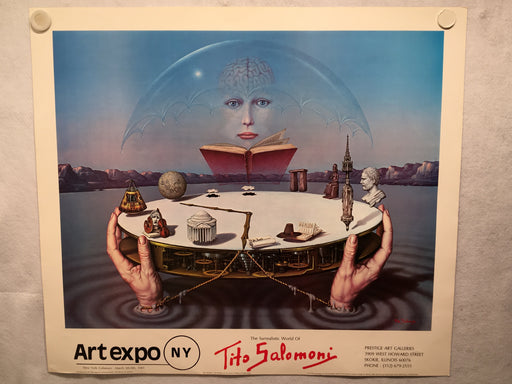 The Surrealistic World of Tito Salomoni NY Art Expo 1981 Print Poster 26 x 29   - TvMovieCards.com