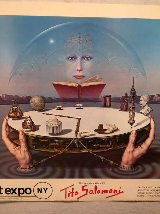 The Surrealistic World of Tito Salomoni NY Art Expo 1981 Print Poster 26 x 29   - TvMovieCards.com