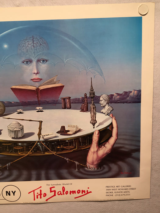 The Surrealistic World of Tito Salomoni NY Art Expo 1981 Print Poster 26 x 29   - TvMovieCards.com