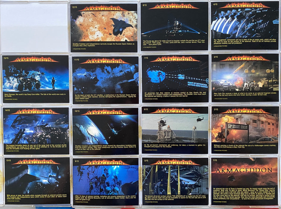 1998 Armageddon Foil Trading Card Complete Set of 15 Cards Nestle   - TvMovieCards.com