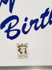 Hiro Yamagata Signed Happy Birthday 100th Birthday of the Statue Of Liberty 1986   - TvMovieCards.com