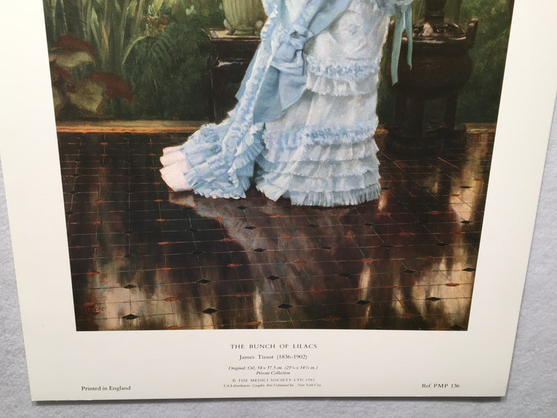 The Bunch of Lilacs - James Tissot - Poster Print 13.5" x 19"   - TvMovieCards.com