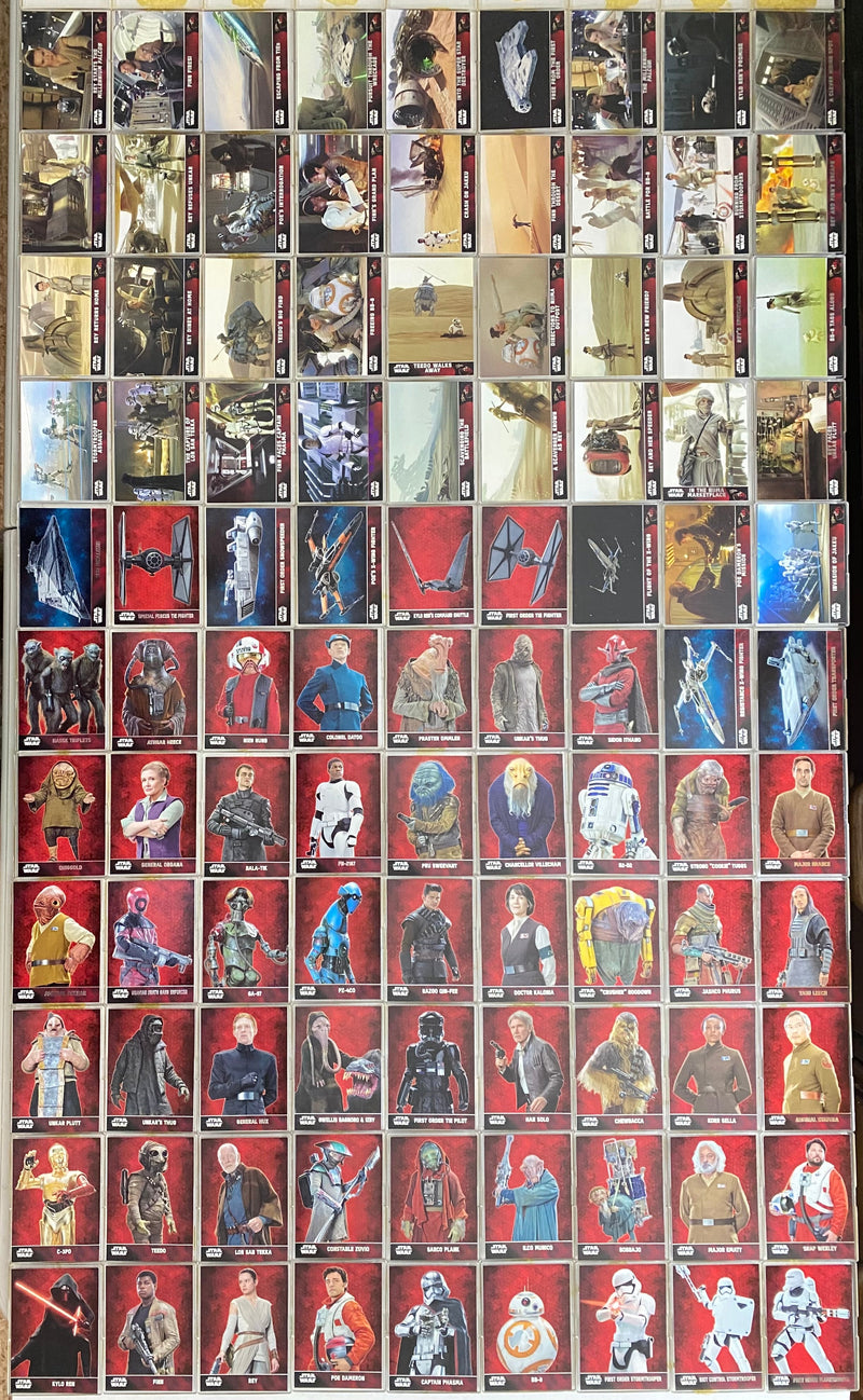 2015 Star Wars Force Awakens Base Trading Card Set of 100 Cards Topps   - TvMovieCards.com