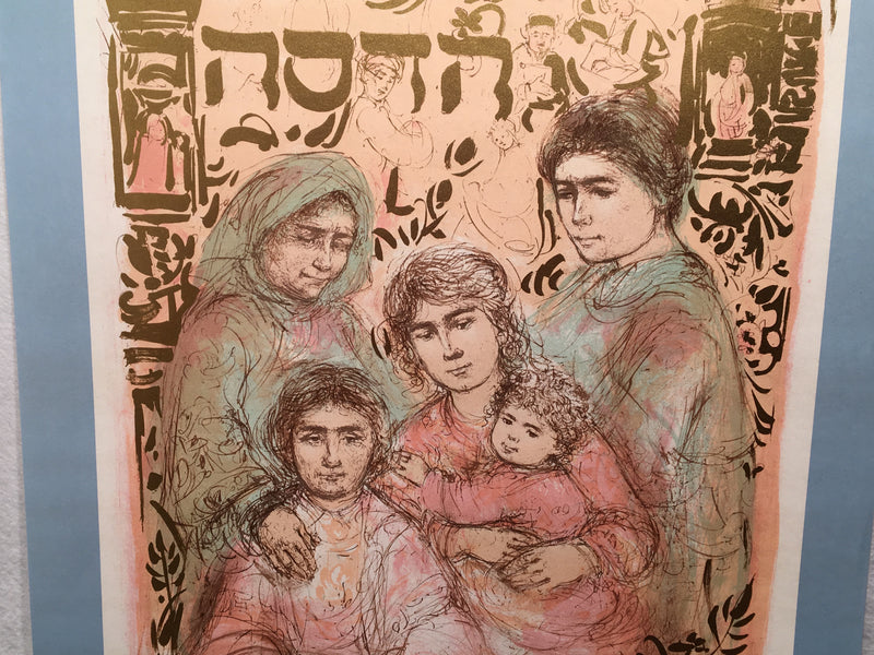 Edna Hibel "Compassion through the Generations" Lithograph Art Poster 21 x 27   - TvMovieCards.com