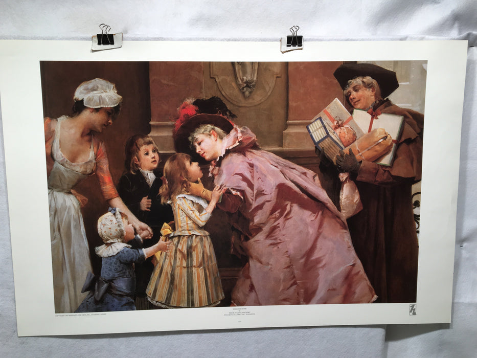 Welcome Home - Emile August Pinchart - Art Poster Print 24" x 38"   - TvMovieCards.com