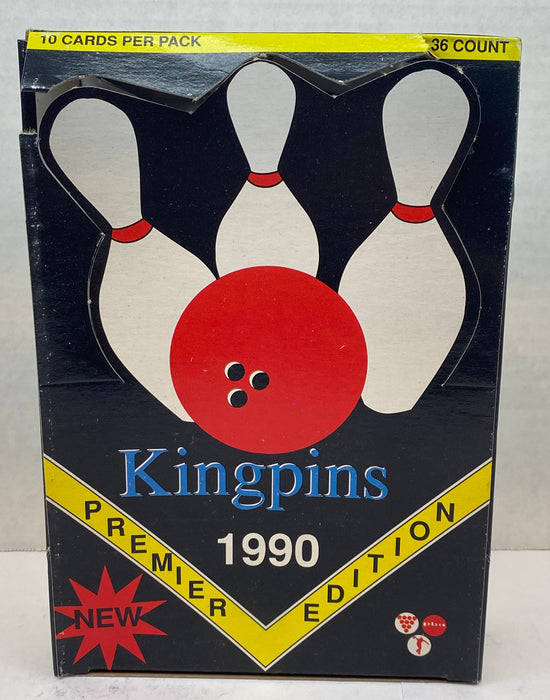 Kingpins Bowling Premiere Edition Vintage Card Box 36 Packs Collect-a-Card 1990   - TvMovieCards.com