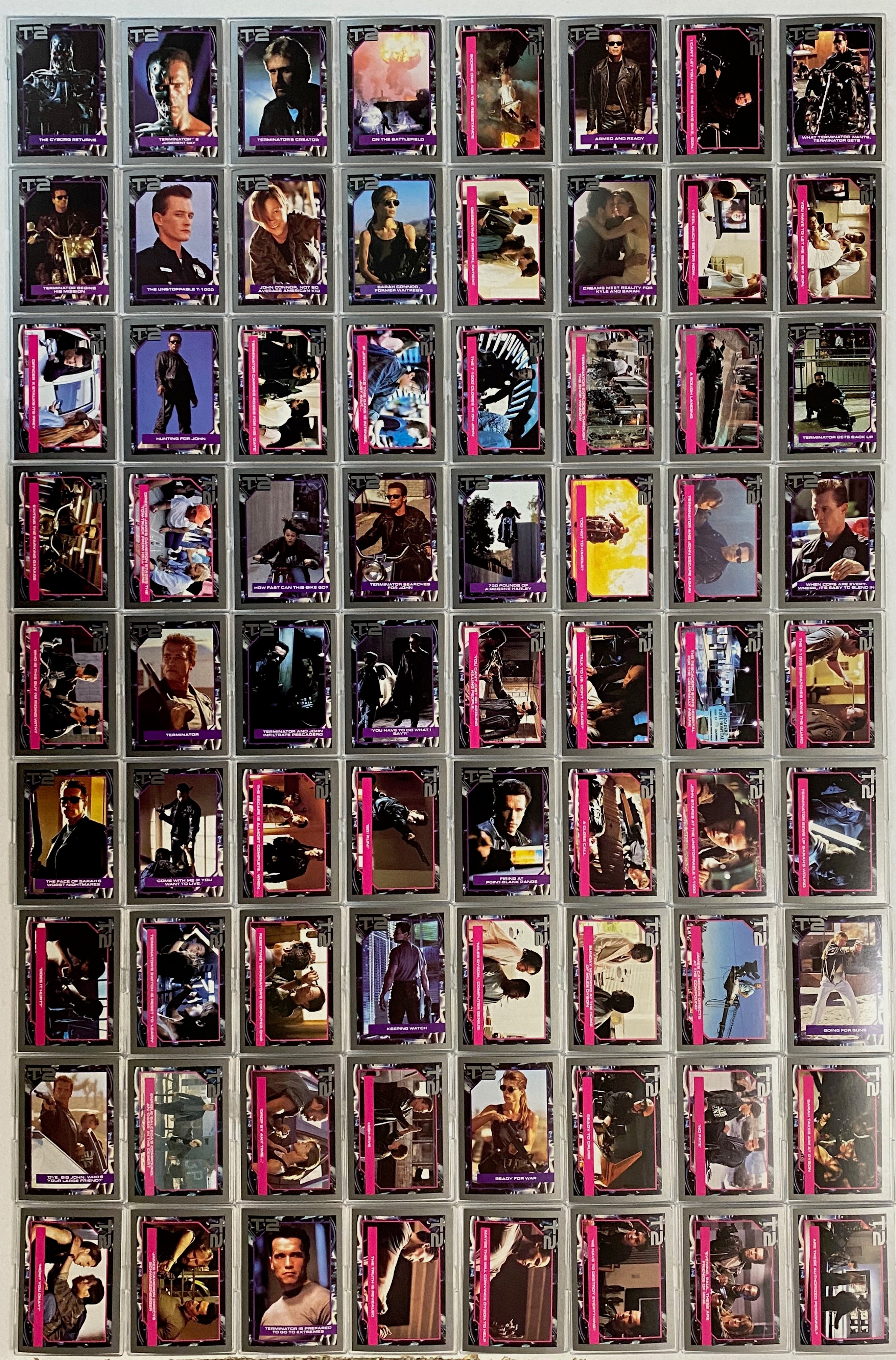 Terminator 2 T2 Movie Vintage Trading Card Set 140 Cards Impel