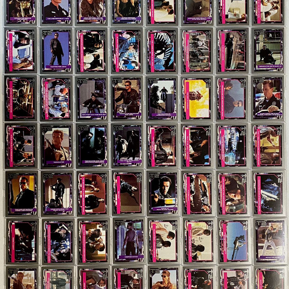 Terminator 2 T2 Movie Vintage Trading Card Set 140 Cards Impel