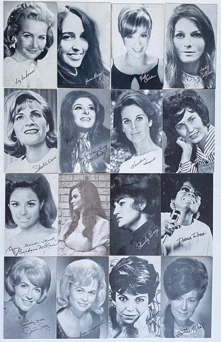 Vintage Female Music Recording Artists Exhibit Card Set 16 Cards 1960's   - TvMovieCards.com