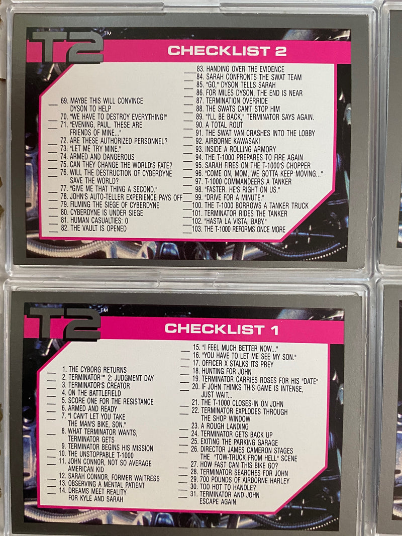 Terminator 2 T2 Movie Vintage Trading Card Set 140 Cards Impel 1991   - TvMovieCards.com