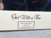 Girl with a Fan - Pierre Auguste Renoir - Lithograph Art Print 23" x 27"   - TvMovieCards.com