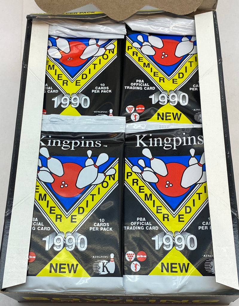 Kingpins Bowling Premiere Edition Vintage Card Box 36 Packs Collect-a-Card 1990   - TvMovieCards.com