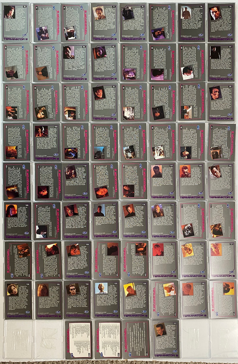 Terminator 2 T2 Movie Vintage Trading Card Set 140 Cards Impel 1991   - TvMovieCards.com