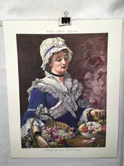 Trabalhos De Amor - C.T. Perugini - Lithograph Art Print 17" x 22"   - TvMovieCards.com