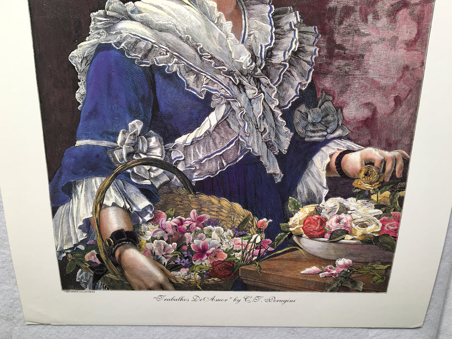 Trabalhos De Amor - C.T. Perugini - Lithograph Art Print 17" x 22"   - TvMovieCards.com