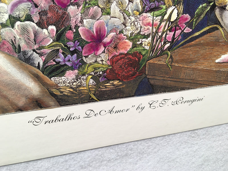 Trabalhos De Amor - C.T. Perugini - Lithograph Art Print 17" x 22"   - TvMovieCards.com