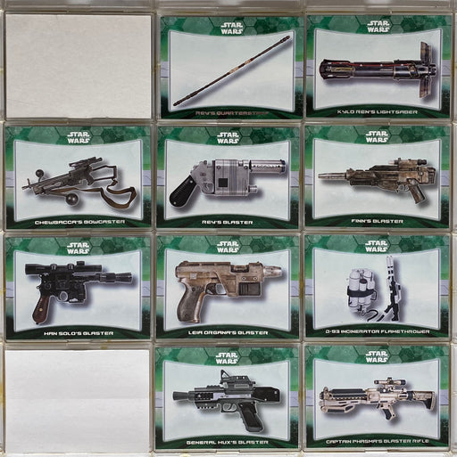 2015 Star Wars Force Awakens Series 1 Weapons 10 Chase Card Set Topps   - TvMovieCards.com