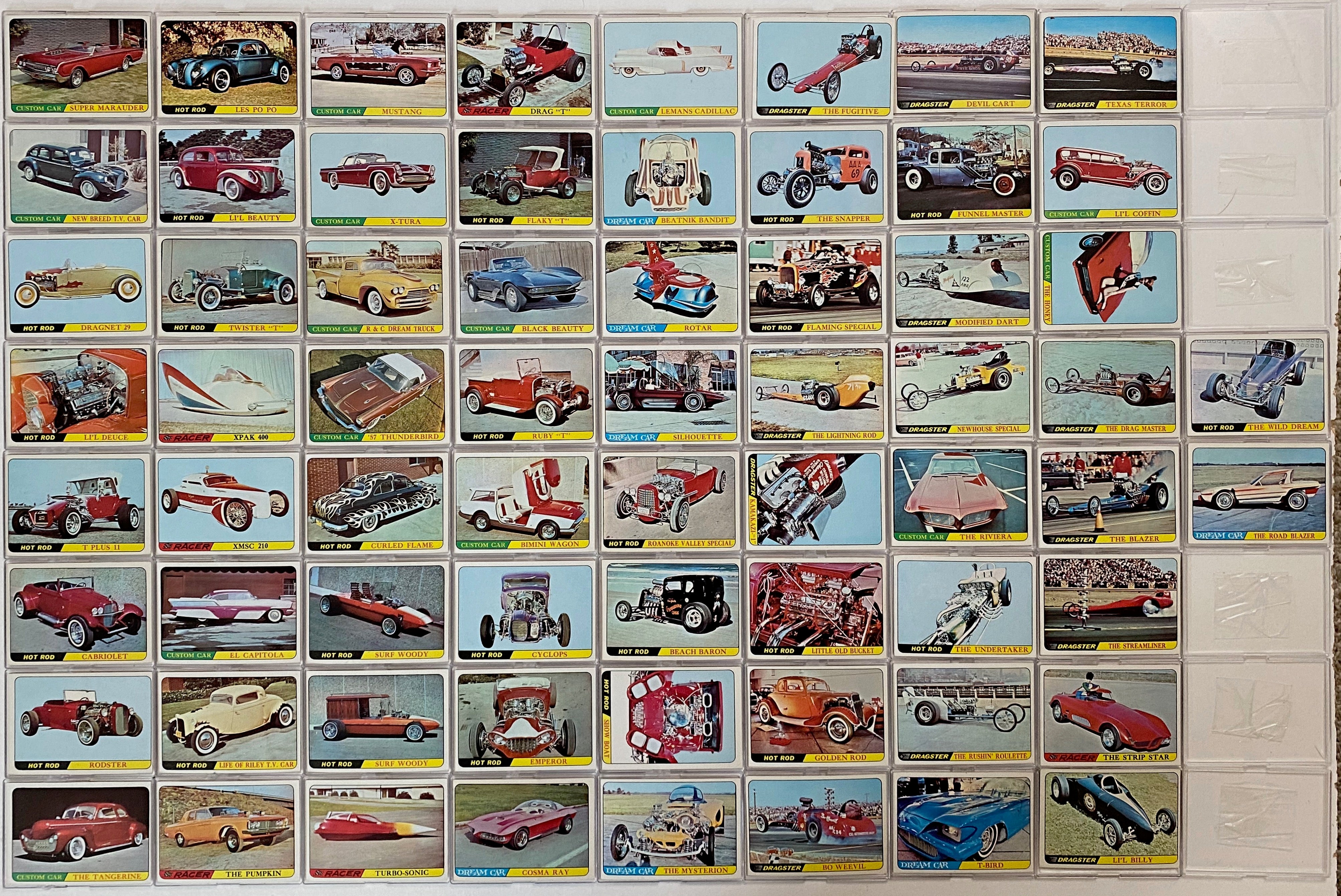 Hot Rods Topps 1968 George Barris Custom Cars Vintage Trading Card