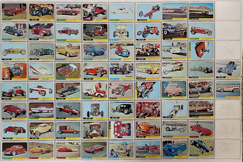 Hot Rods Topps 1968 George Barris Custom Cars Vintage Trading Card Set of 66   - TvMovieCards.com